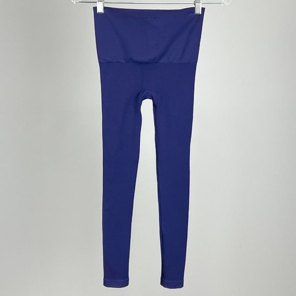 Spanx Star Power Womens Tout and About Purple Shaping Leggings 2162 Small - Picture 4 of 8